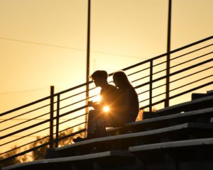 couple at franklin-simpson school stadium